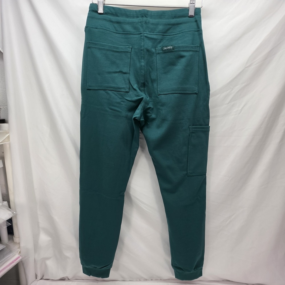 JAANUU Womens Small Hunter Green Jogger Scrub Pants NWT Stretch Medical Uniform - Picture 5 of 11